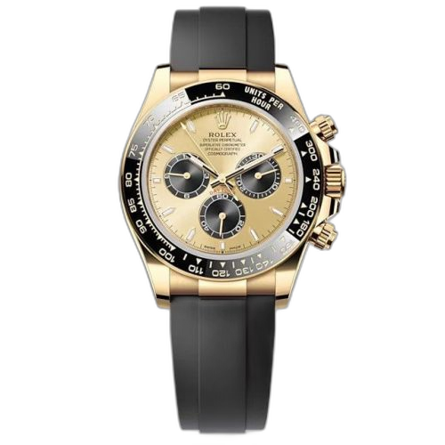 Cosmograph Daytona Yellow Gold - Cerachrom / Champagne - Black / Oysterflex
