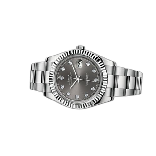 Datejust II Fluted Dark Rhodium Diamond