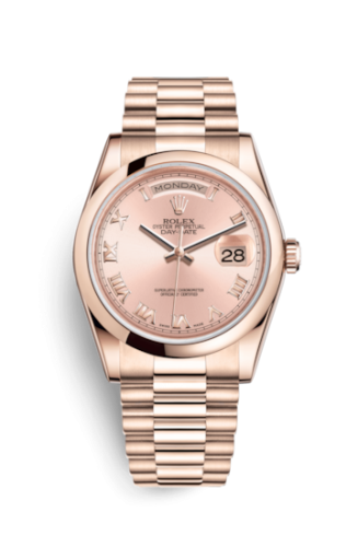 Day-Date 36 Everose Domed / President / Pink Roman