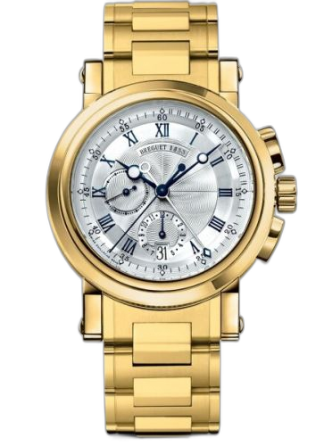 Marine Chronograph 5827 Yellow Gold / Silver / Bracelet