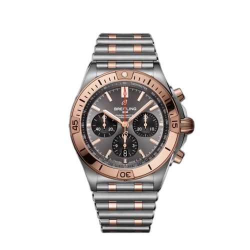 Chronomat B01 42 Stainless Steel / Red Gold / Anthracite / Rouleaux
