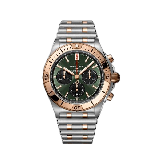 Chronomat B01 42 Stainless Steel / Red Gold / Green / Korea