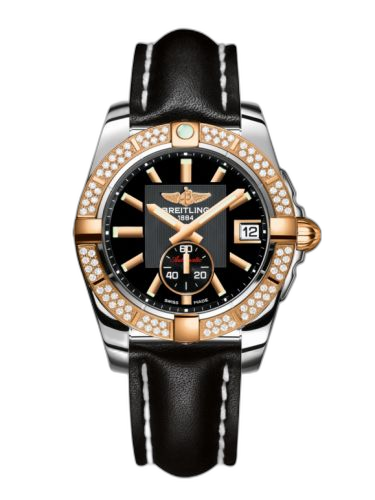 Galactic 36 Automatic Stainless Steel / Rose Gold / Diamond / Volcano Black / Calf
