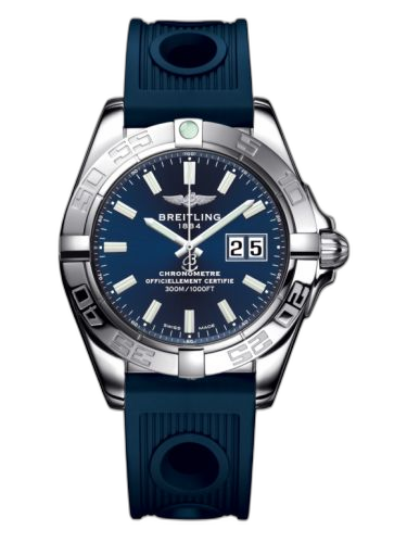 Galactic 41 Stainless Steel / Horizon Blue / Rubber