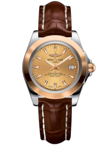 Galactic 32 Sleek Edition Stainless Steel / Rose Gold / Golden Sun / Croco