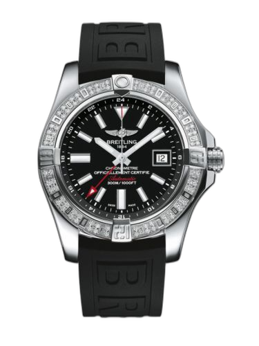 Avenger II GMT Stainless Steel / Diamond / Volcano Black / Rubber
