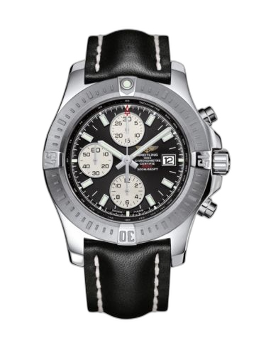 Colt Chronograph Automatic Stainless Steel / Volcano Black / Calf / Pin