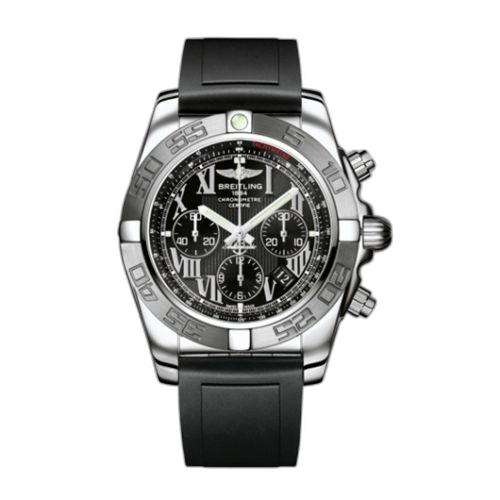 Chronomat 44 Stainless Steel / Black - Roman / Rubber