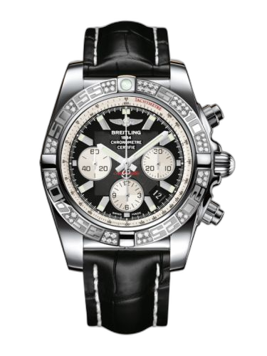Chronomat 44 Stainless Steel / Diamond / Onyx Black / Croco