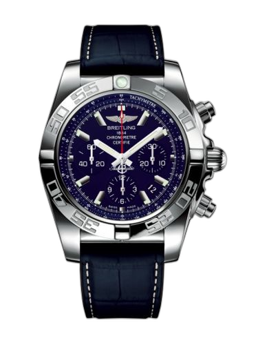 Chronomat 44 Stainless Steel / Blue MOP / Croco Rubber