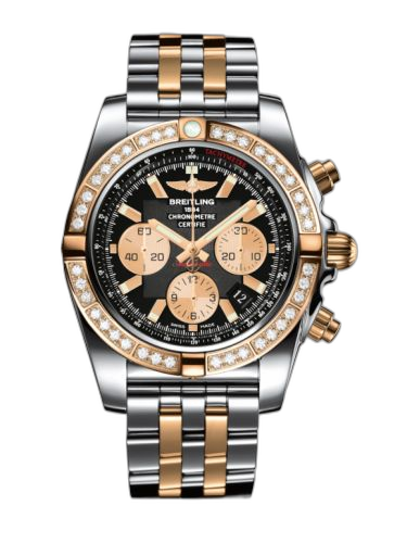 Chronomat 44 Stainless Steel / Rose Gold / Diamond / Onyx Black / Bracelet
