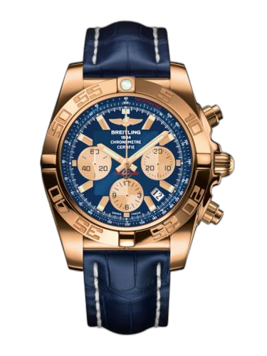 Chronomat 44 Rose Gold / Metallica Blue / Croco