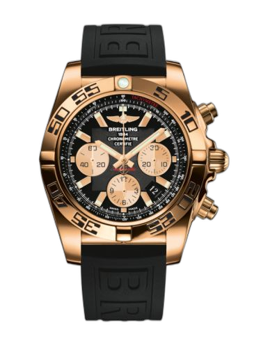 Chronomat 44 Rose Gold / Onyx Black / Rubber