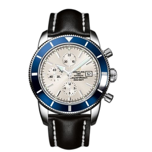 Superocean Heritage 46 Chronograph Stainless Steel / Blue / Stratus Silver / Calf