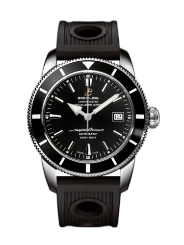 Superocean Heritage 42 Stainless Steel / Black / Volcano Black / Rubber