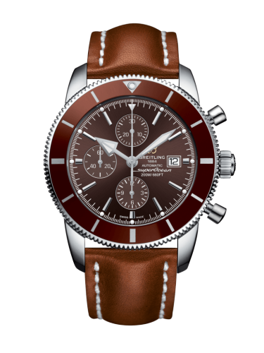 Superocean Heritage II 46 Chronograph Stainless Steel / Bronze / Bronze / Calf / Folding