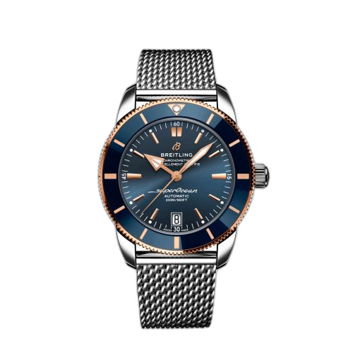 Superocean Heritage II B20 Automatic 42 Stainless Steel - Red Gold / Blue / Bracelet