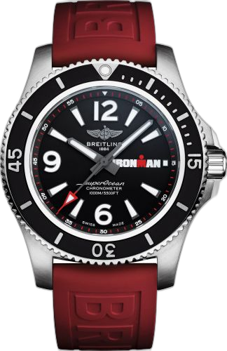 Superocean 44 Stainless Steel / Black / Rubber / Pin / IRONMAN