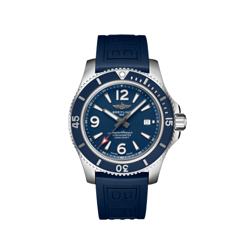 Superocean 44 Stainless Steel / Blue / Rubber / Folding