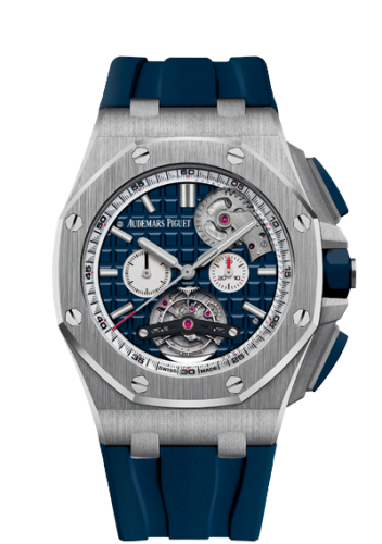 Royal Oak Offshore Tourbillon Chronograph Selfwinding Stainless Steel / Blue