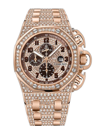 Royal Oak OffShore 26215 T3 Pink Gold / Diamond / Bracelet
