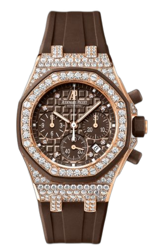 Royal Oak Offshore 26092 Lady Chronograph Pink Gold / Brown