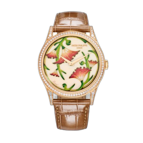 Calatrava 5077 Rose Gold / Japanese Floral Motifs
