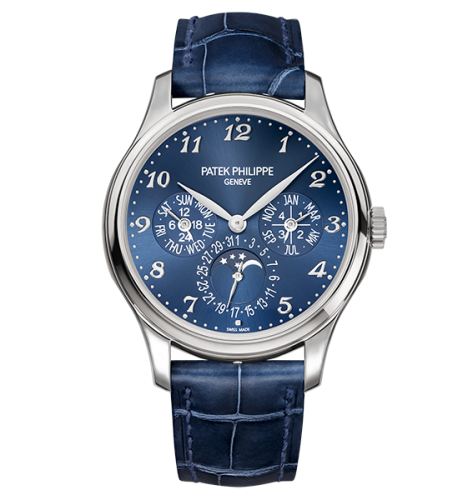 Perpetual Calendar 5327 White Gold / Blue