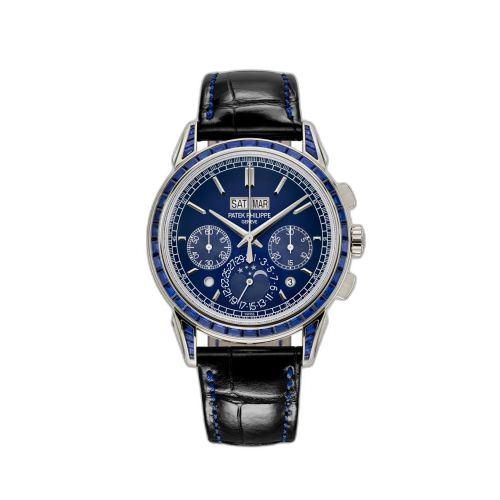 Perpetual Calendar Chronograph 5271 Platinum - Sapphire / Blue