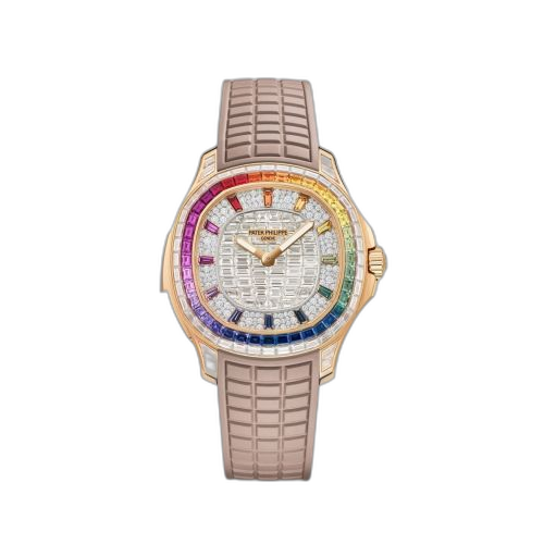 Aquanaut Luce Minute Repeater Rose Gold - Rainbow / Baguette