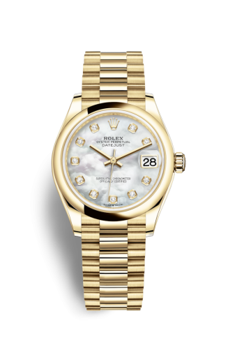 Datejust 31 Yellow Gold / Domed / MOP / President