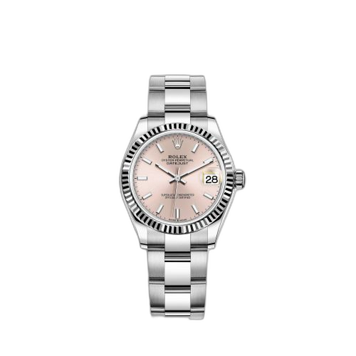 Datejust 31 Stainless Steel Fluted / Oyster / Pink