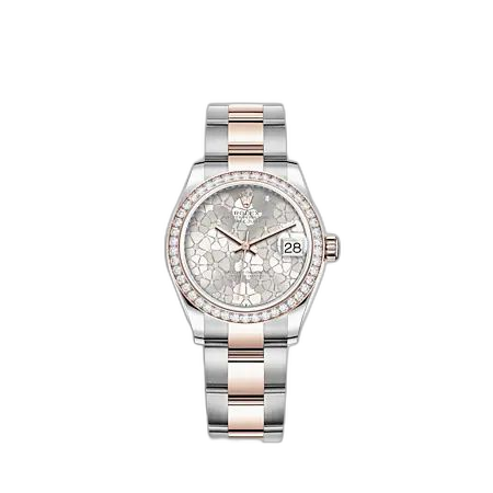 Datejust 31 Stainless Steel - Rose Gold / Diamond/ Silver - Floral / Oyster