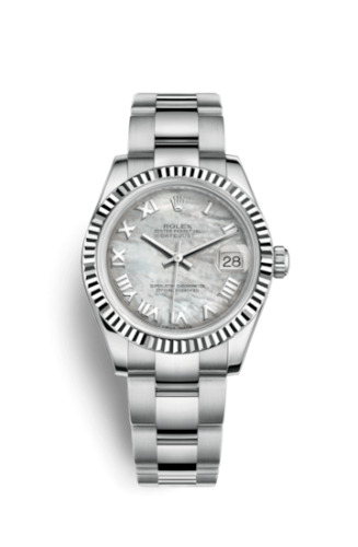 Datejust 31 Stainless Steel Fluted / Oyster / MOP - Roman