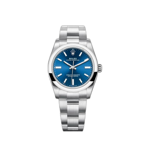 Oyster Perpetual 34 Stainless Steel / Blue