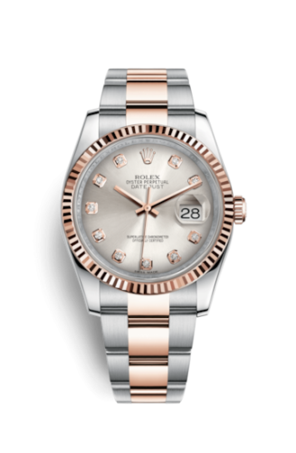Datejust 36 Rolesor Everose Fluted / Oyster / Pink Diamonds