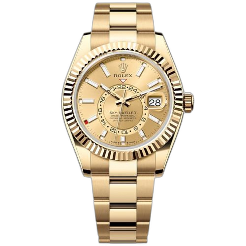 Sky-Dweller Yellow Gold / Champagne / Oyster