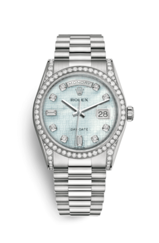 Day-Date 36 White Gold Diamond / President / Oxford MOP