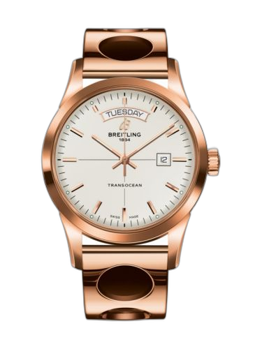 Transocean Day & Date Red Gold / Silver / Racer
