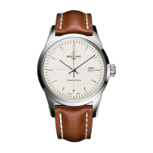 Transocean Stainless Steel / Silver / Calf / Pin