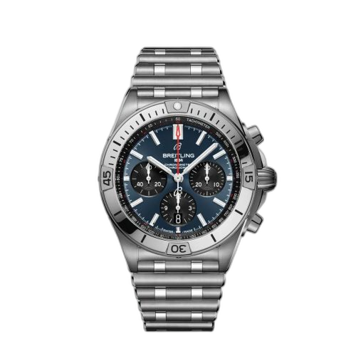 Chronomat B01 42 Stainless Steel / Blue / Rouleaux