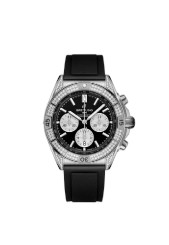 Chronomat B01 42 Stainless Steel - Diamond / Black / Rubber