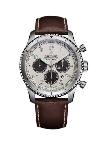 Navitimer 8 B01 Chronograph 43 Stainless Steel / Silver / Calf