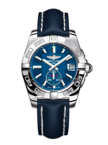 Galactic 36 Automatic Stainless Steel / Gun Blue / Calf
