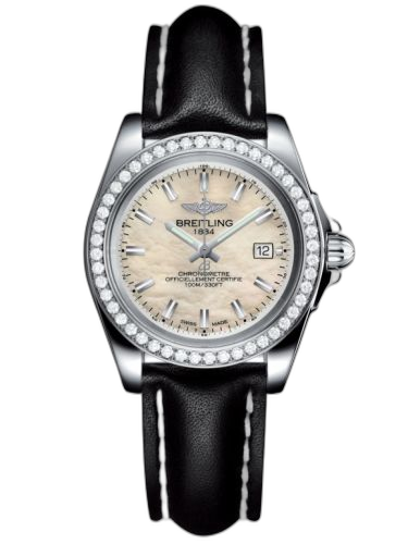 Galactic 32 Sleek Edition Stainless Steel / Diamond / Pearl / Calf