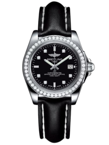Galactic 32 Sleek Edition Stainless Steel / Diamond / Trophy Black Diamond / Calf