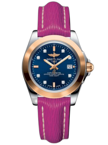 Galactic 32 Sleek Edition Stainless Steel / Rose Gold / Horizon Blue Diamond / Sahara