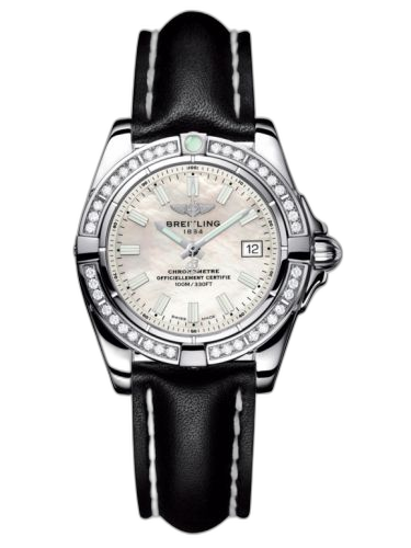 Galactic 32 Stainless Steel / Diamond / Pearl / Calf