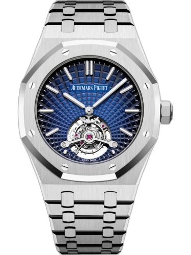 Royal Oak Ultra Thin Tourbillon Platinum / Smoked Blue Evolutive