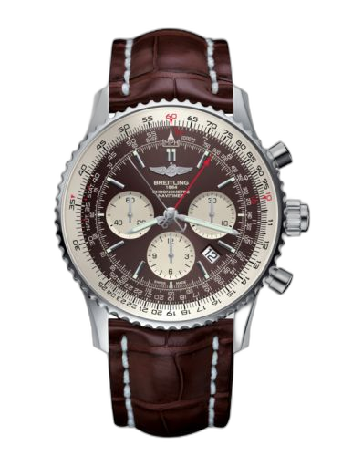 Navitimer Rattrapante Stainless Steel / Panamerican Bronze / Croco / Pin